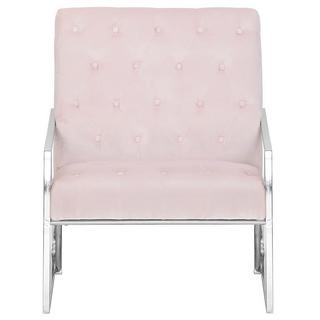 Beliani Fauteuil en Velours Glamour HARSTAD  