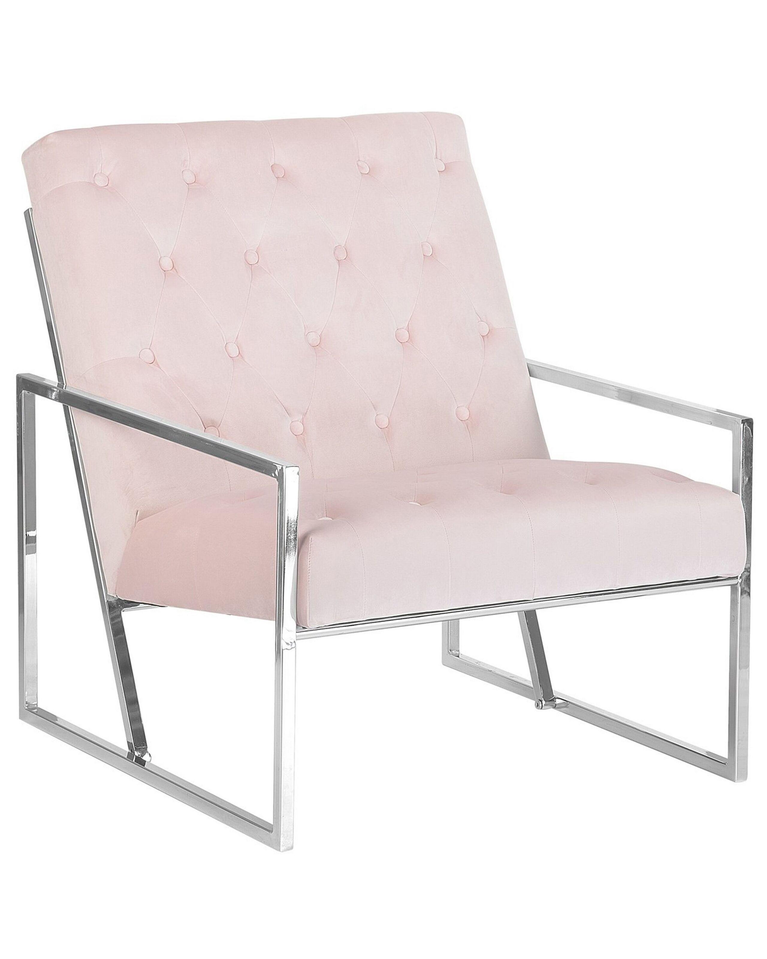 Beliani Fauteuil en Velours Glamour HARSTAD  