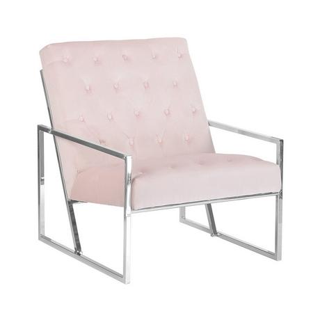 Beliani Fauteuil en Velours Glamour HARSTAD  