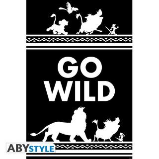 Abystyle Poster - Roulé et filmé - Le Roi Lion - Go Wild  