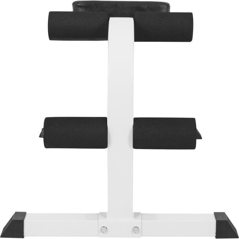 Gorilla Sports  BANC DE MUSCULATION DC / ABDOMINAUX DÉCLINÉ FIXE / BANC SIT UP BLANC | MUSCULATI 