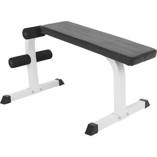 Gorilla Sports  BANC DE MUSCULATION DC / ABDOMINAUX DÉCLINÉ FIXE / BANC SIT UP BLANC | MUSCULATI 