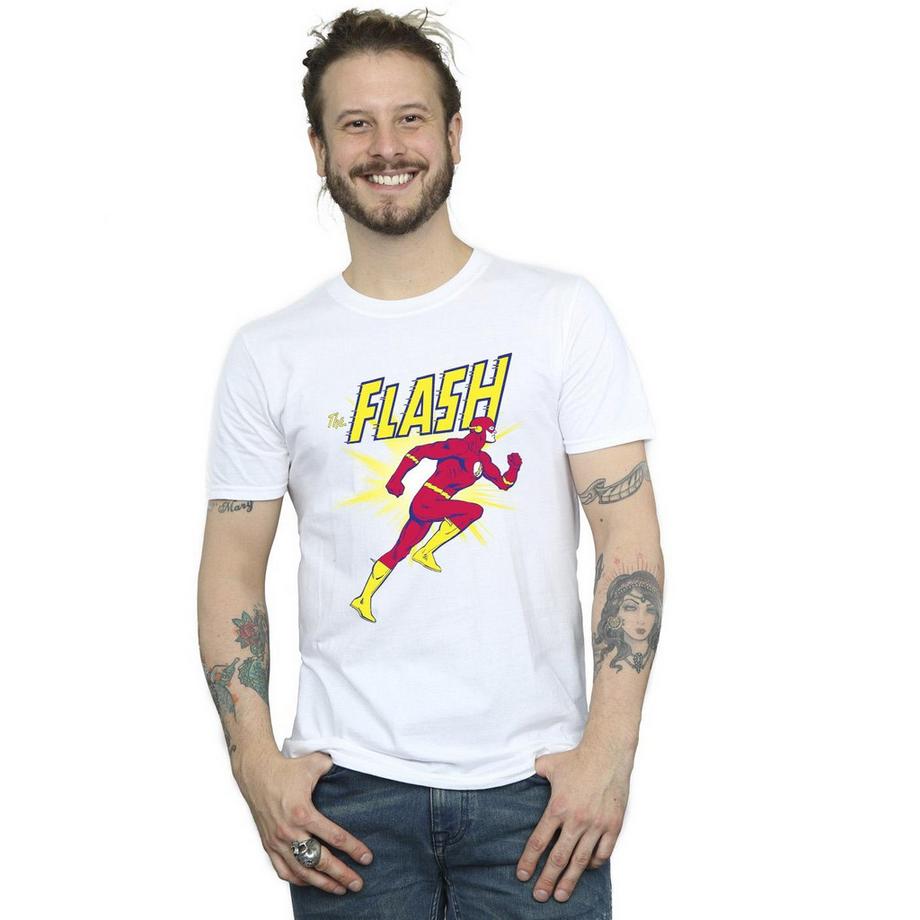 DC COMICS The Flash Logo Bedrucktes T-Shirt  