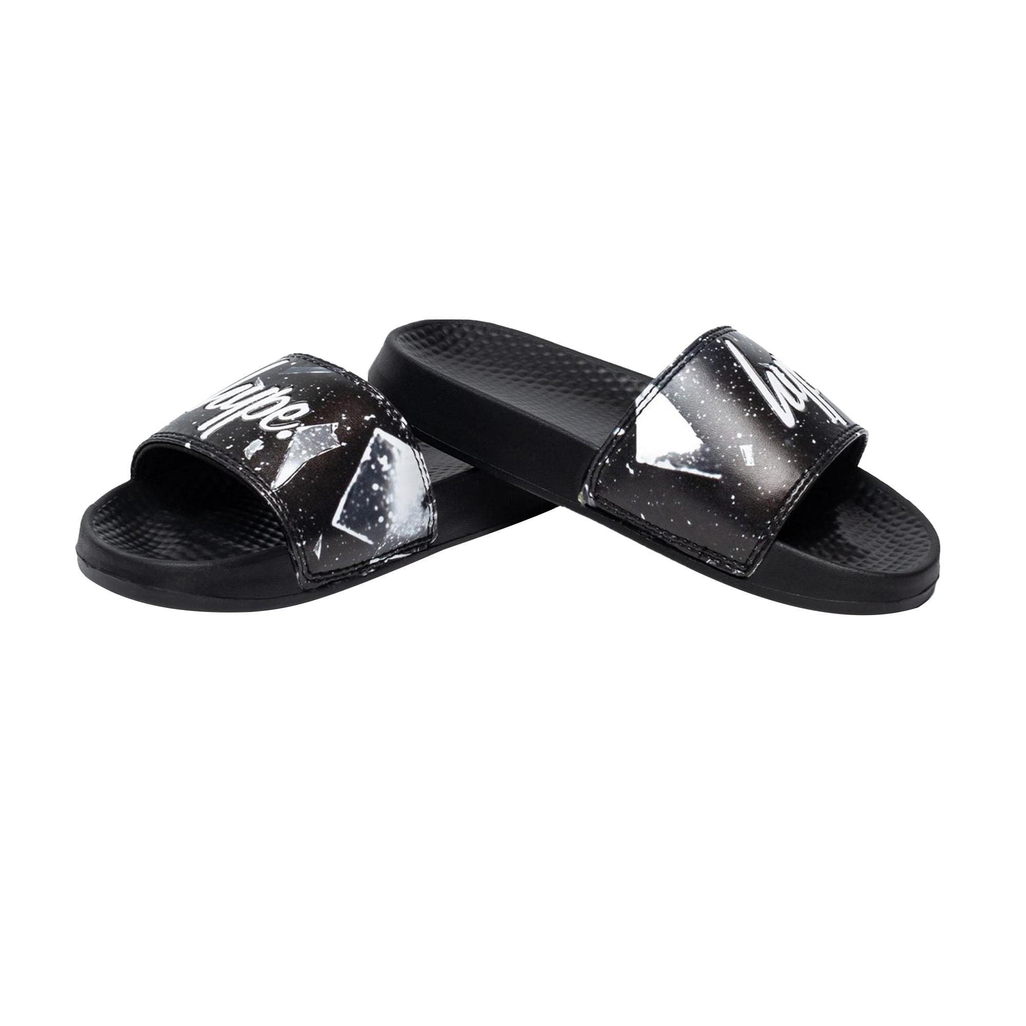 Image of Badesandale Explosion, Minischrift Unisex Schwarz 32