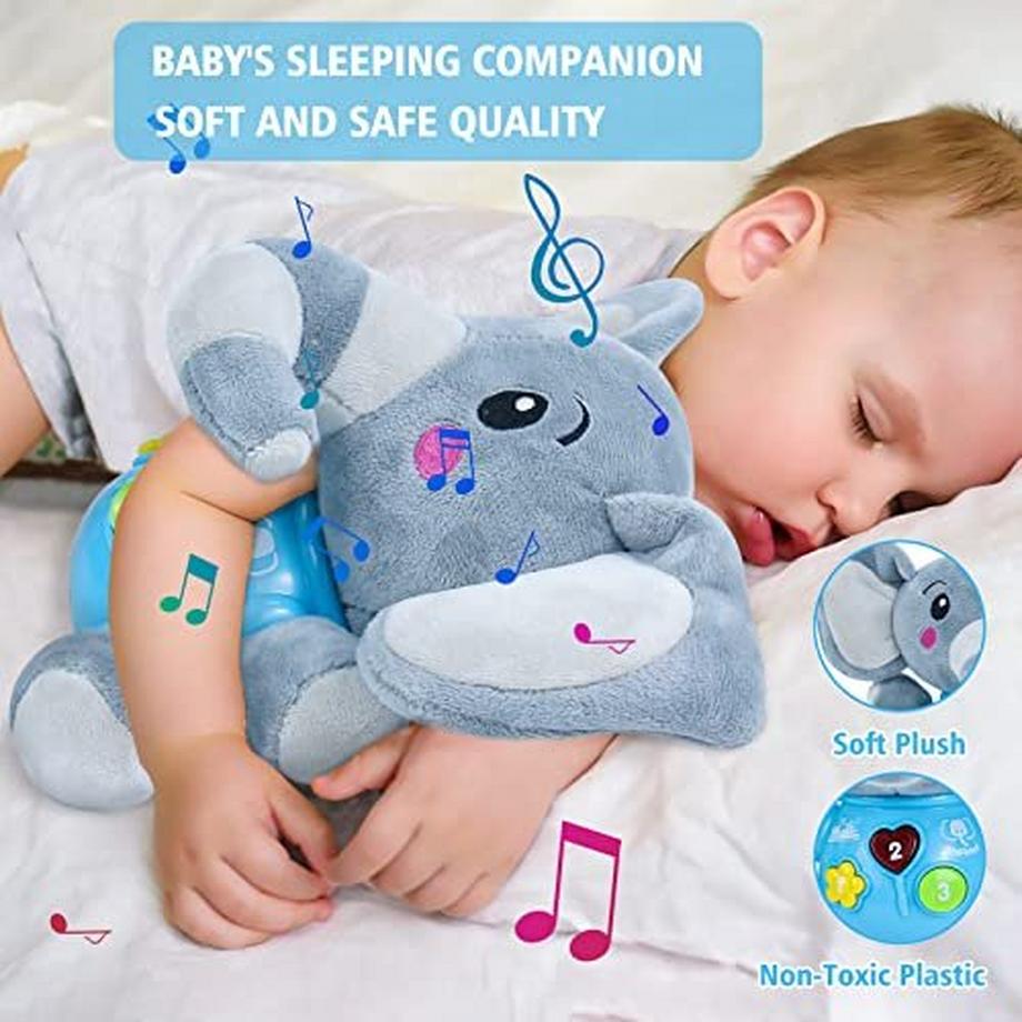 Activity-board  Elefant Kuscheliges Babyspielzeug Kinderspielzeug Interaktives Lernspielzeug Musikspielzeug 