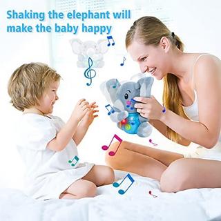 Activity-board  Elefant Kuscheliges Babyspielzeug Kinderspielzeug Interaktives Lernspielzeug Musikspielzeug 