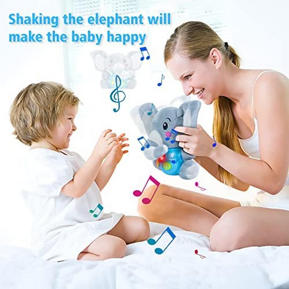 Activity-board  Elefant Kuscheliges Babyspielzeug Kinderspielzeug Interaktives Lernspielzeug Musikspielzeug 