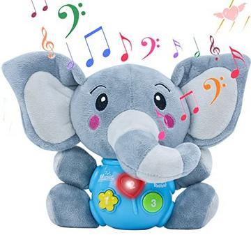 Elefant Kuscheliges Babyspielzeug Kinderspielzeug Interaktives Lernspielzeug Musikspielzeug