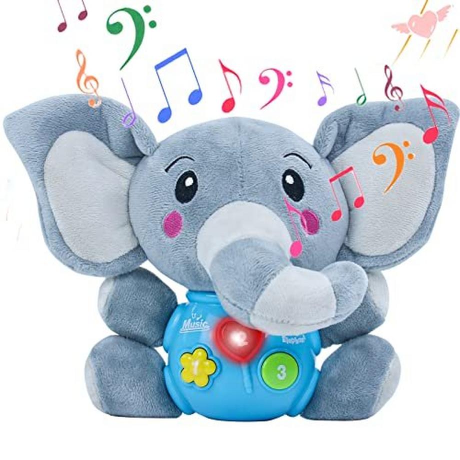 Elefant Kuscheliges Babyspielzeug Kinderspielzeug Interaktives Lernspielzeug Musikspielzeug