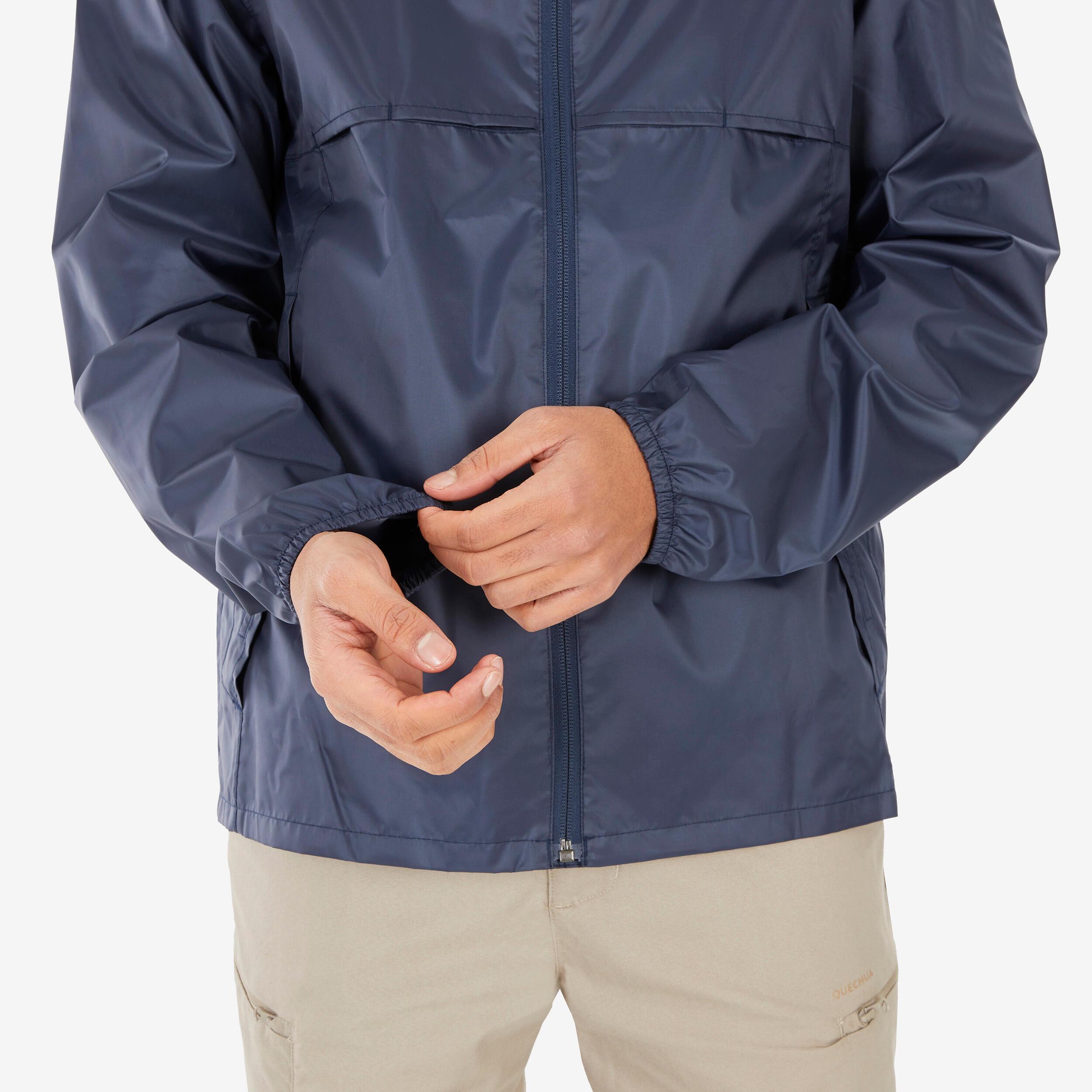 QUECHUA  VESTE RAINCUT FULLZIP BLEU 