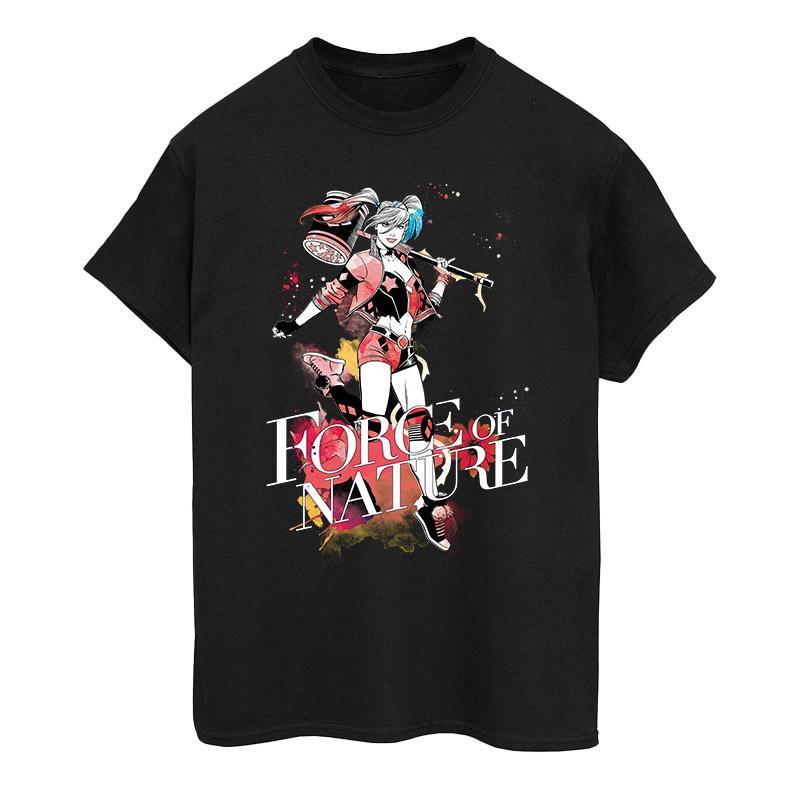 Image of Harley Quinn Forces Of Nature Tshirt Damen Schwarz L