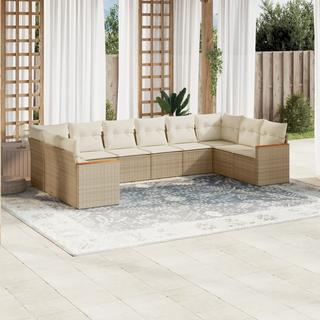 VidaXL set divano da giardino Polirattan  