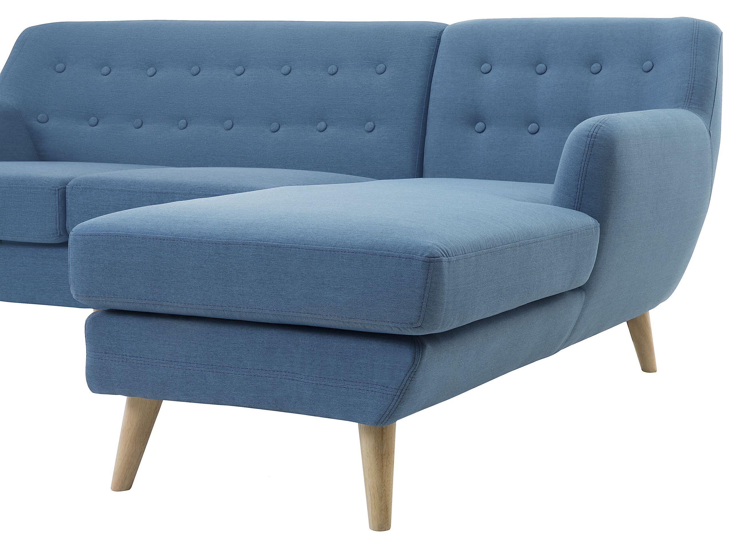 Beliani Ecksofa aus Polyester Retro MOTALA  