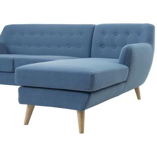 Beliani Ecksofa aus Polyester Retro MOTALA  