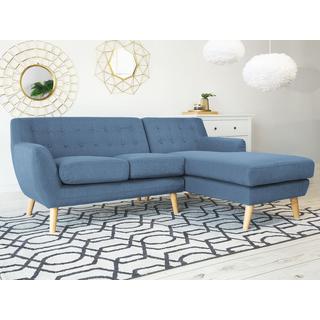 Beliani Ecksofa aus Polyester Retro MOTALA  