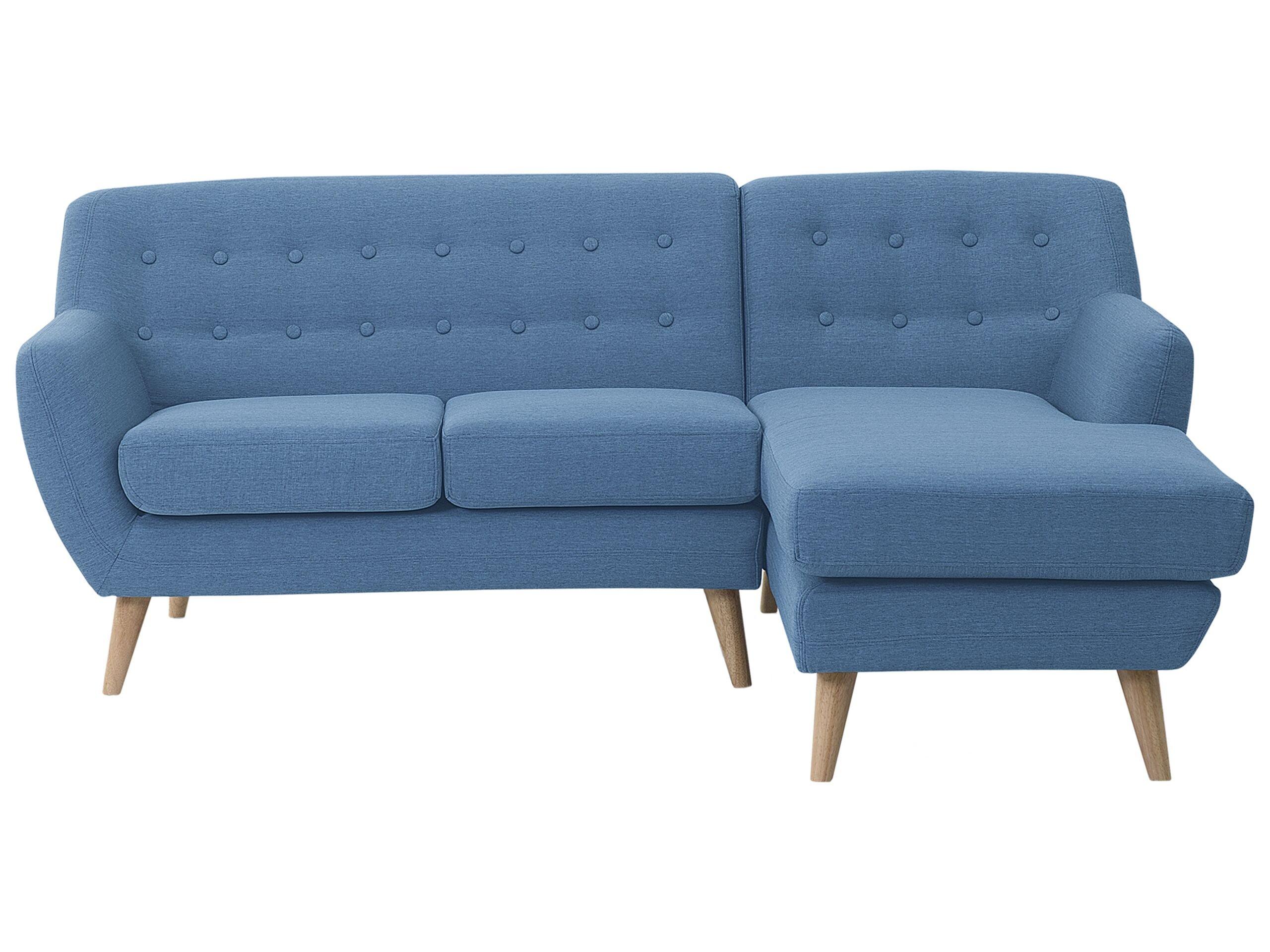 Beliani Ecksofa aus Polyester Retro MOTALA  