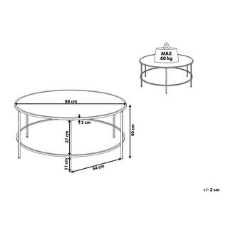 Beliani Table basse en Verre Moderne FLORENCE  