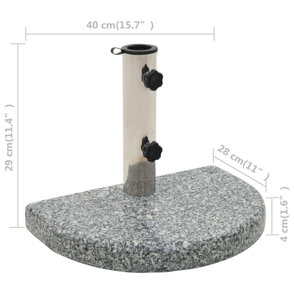 VidaXL Base pour parasol granite  