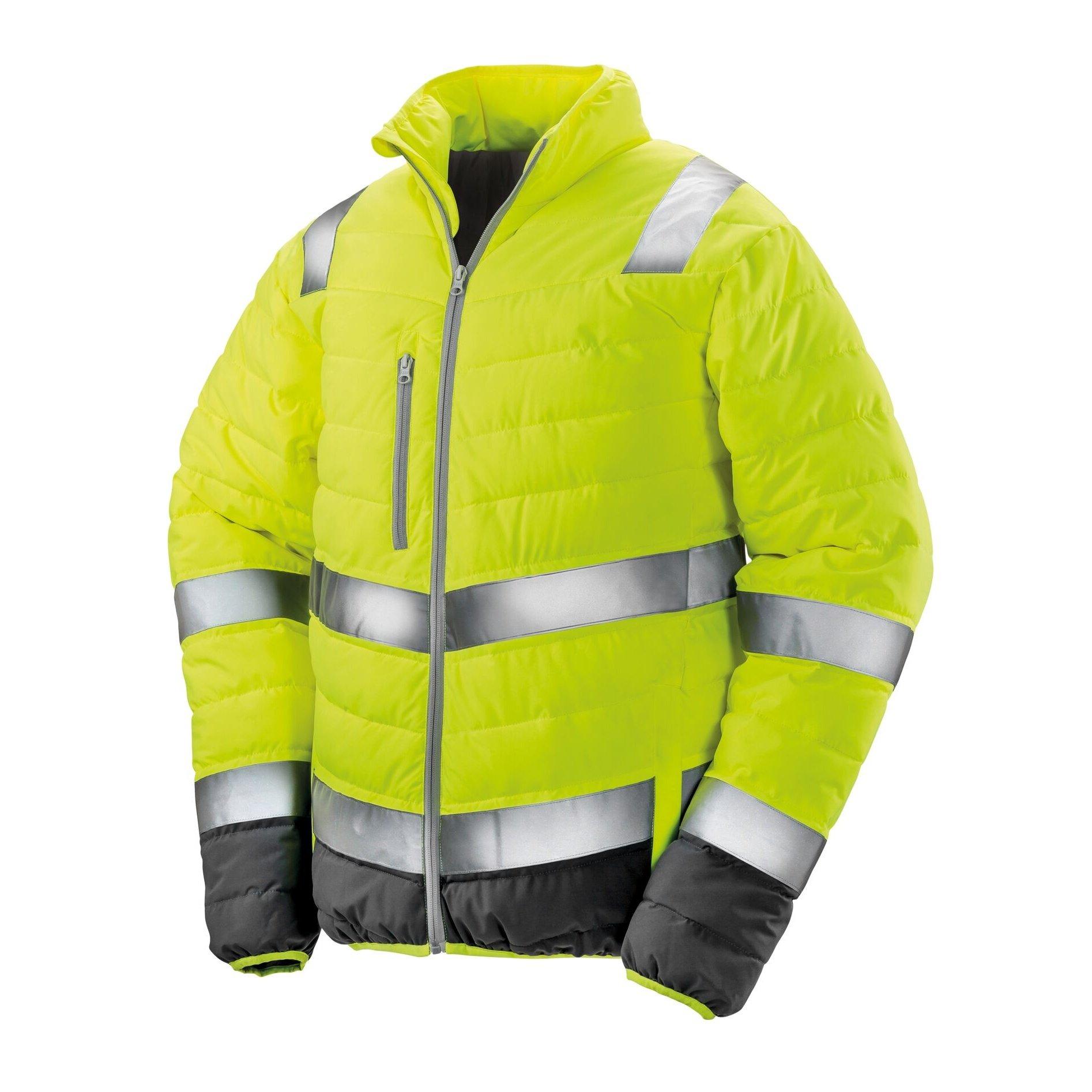 Image of Safeguard Steppjacke In Warnfarben Herren Gelb XL