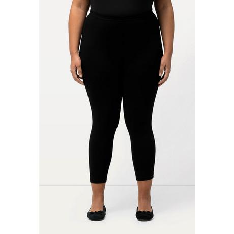 Ulla Popken  Leggings a 7/8 con cintura elastica nero 