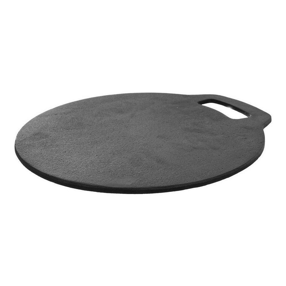 Orion  Plaque en fonte pour la cuisson de pains plats, pizzas et tortillas 