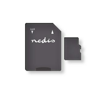 Nedis  Speicherkarte | microSDXC | 64 GB | Schreibgeschwindigkeit: 90 MB/s | Lesegeschwindigkeit: 45 MB/s | UHS-I | Inklusive SD-Adapter 