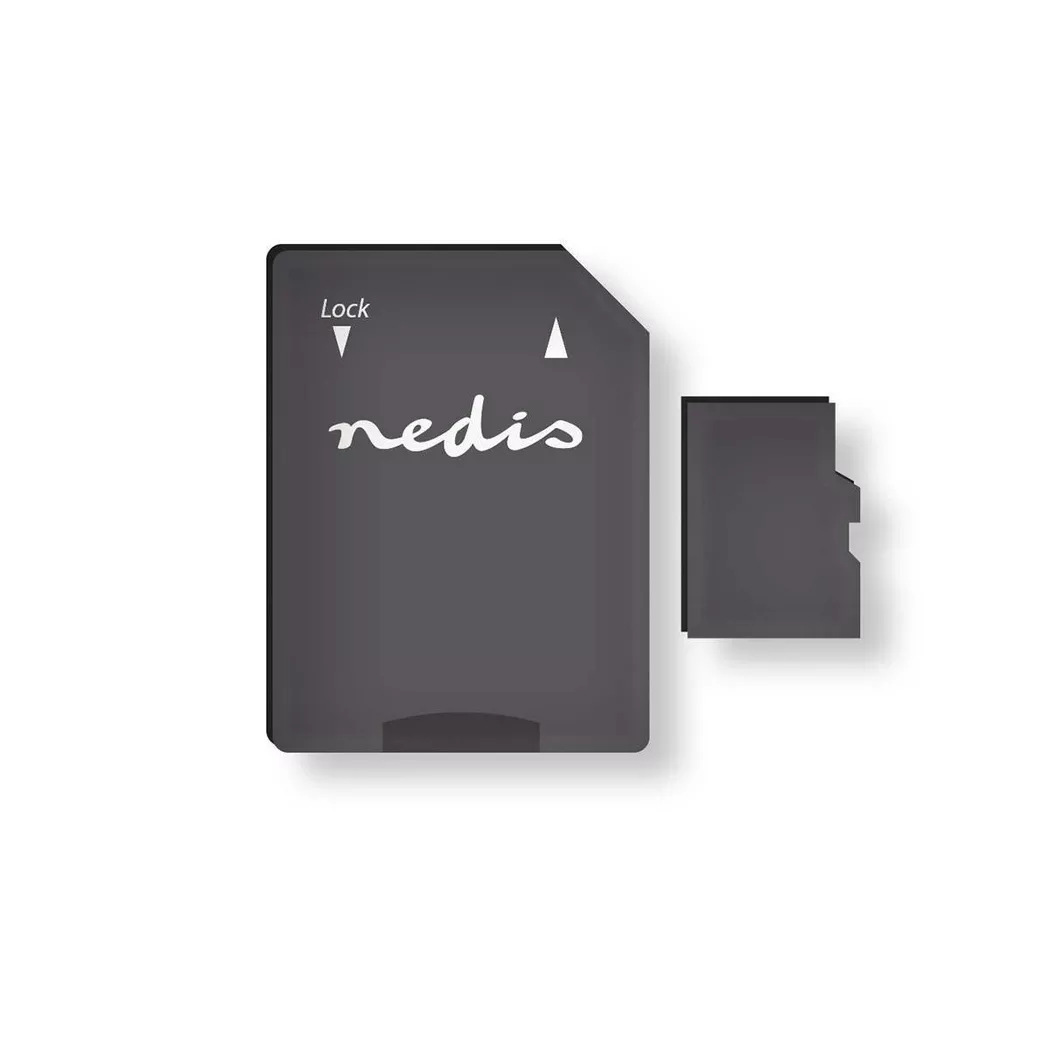 Nedis microSD Memory Card | microSDXC | 64 GB | Write speed: 90 MB/s | Read speed: 45 MB/s | UHS-I | SD adapter included
