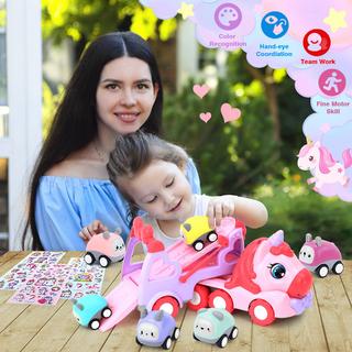 Activity-board  Jouet pour enfants, voiture, jouet, camion transporteur 7 en 1 pour enfants avec lumière et musique 