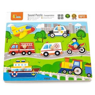 New Classic Toys  Puzzle Fahrzeuge mit Sound (7Teile) 