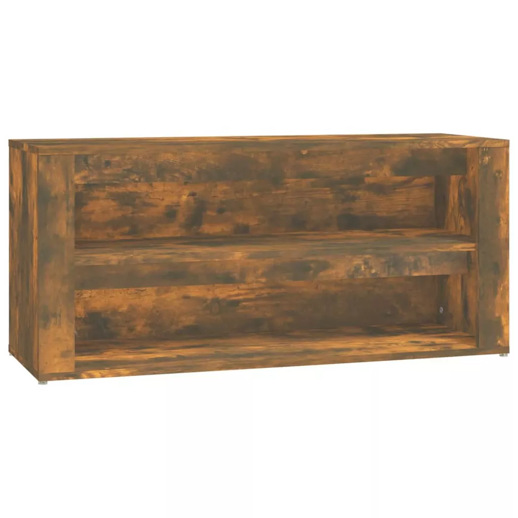 Étagère à chaussures Chêne fumé 100x35x45 cm Bois d ingénierie