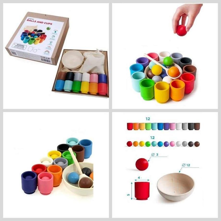 Activity-board  Kit de jeu de l'inspecteur, jouet Waldorf couleurs arc-en-ciel, jouet d'apprentissage pour les enfants, cadeau pour le panier de Pâques 