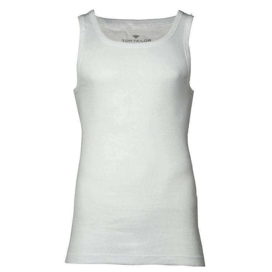 TOM TAILOR 4er Pack Bequem sitzendes Unterhemd  