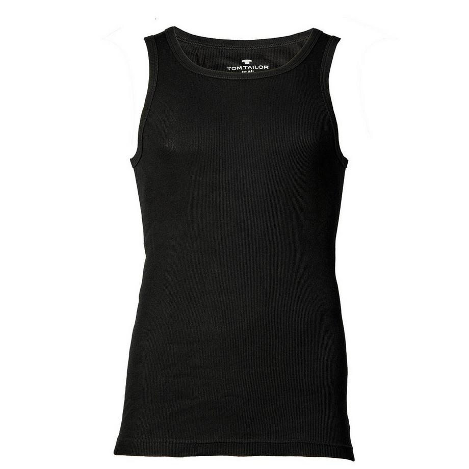TOM TAILOR 4er Pack Bequem sitzendes Unterhemd  