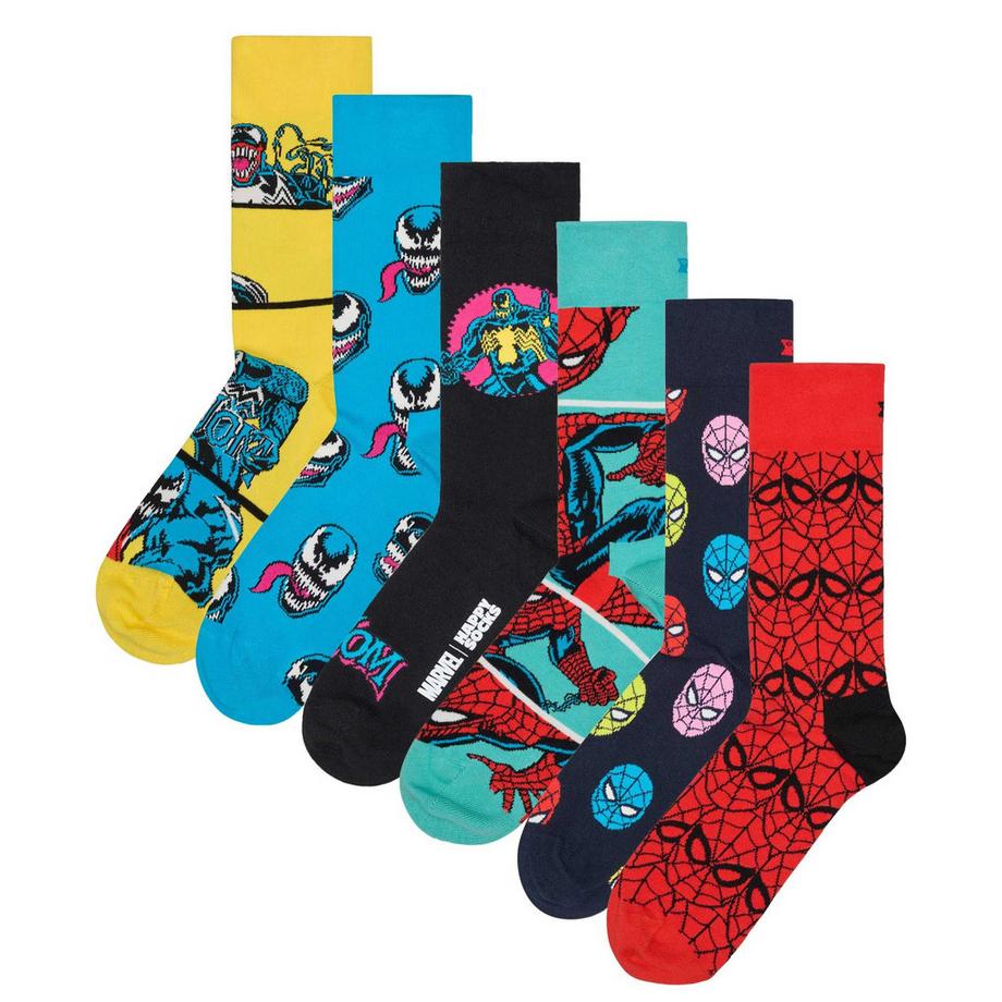 Socken  6er Pack Bequem sitzend-MARVEL™ Spider-Man 6-Pack Gift Set