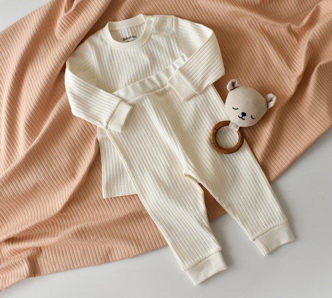 BabyCosy Organic  Set Pantalon et T-shirt à manches longues 