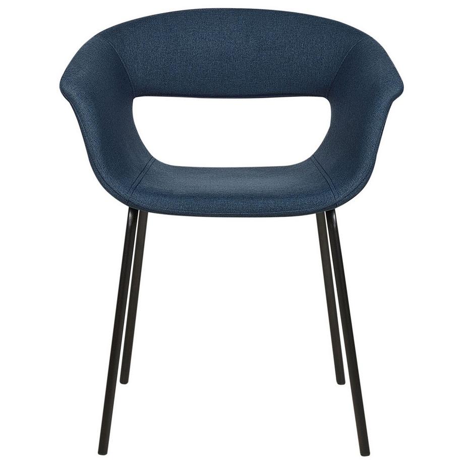 Beliani Esszimmerstuhl 2er Set aus Stoff Modern ELMA  