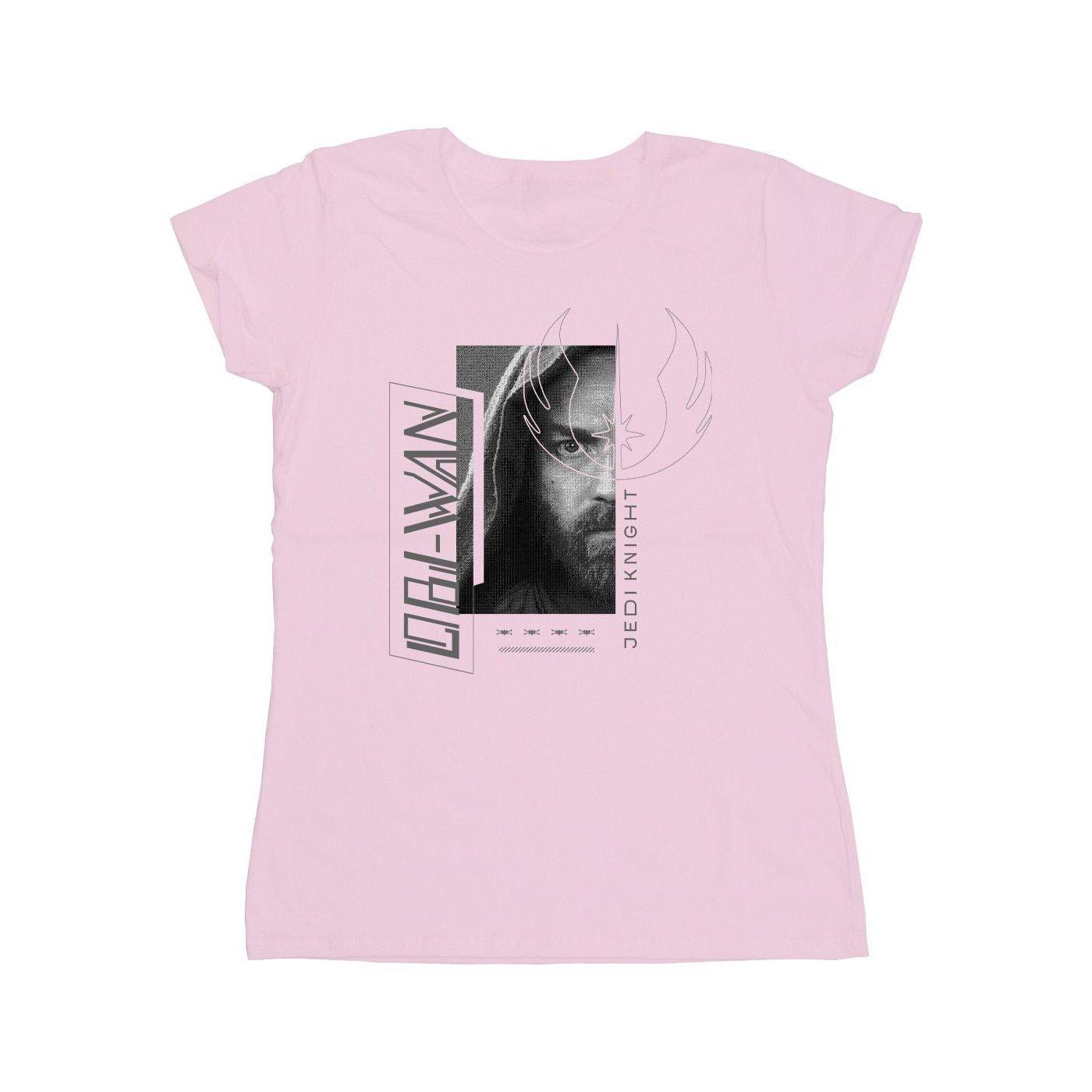 Image of Obiwan Kenobi Jedi Scifi Collage Tshirt Damen Pink L