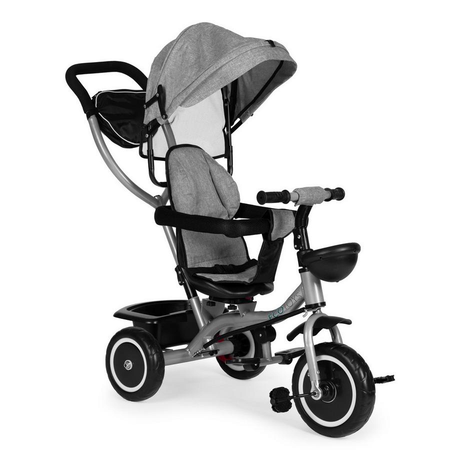 Northio  Poussette tricycle 2 en 1, siège pivotant, auvent pliable 
