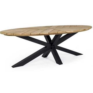 mutoni Table de jardin Palmdale ovale 240x110 carbone  