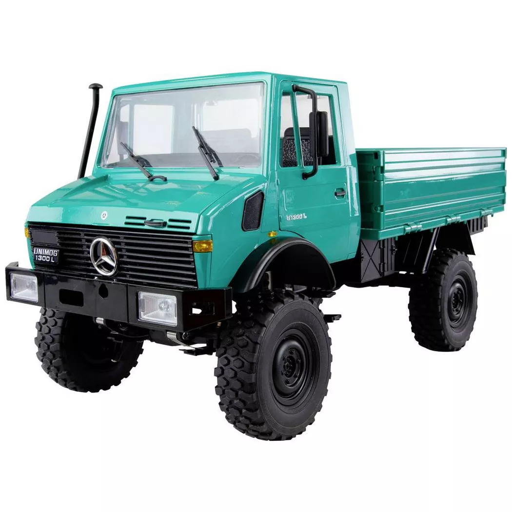 Amewi - Mercedes-Benz Unimog Advanced 4WD 1:12 RTR petrol - Lizenzfahrzeug, One Size, Multicolor