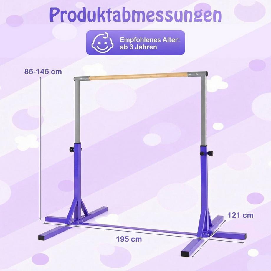 Northix  Barra da ginnastica regolabile per bambini 