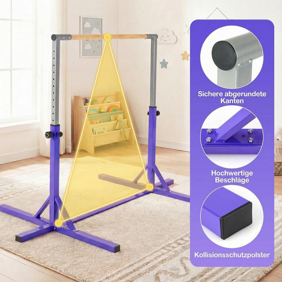 Northix  Barra da ginnastica regolabile per bambini 