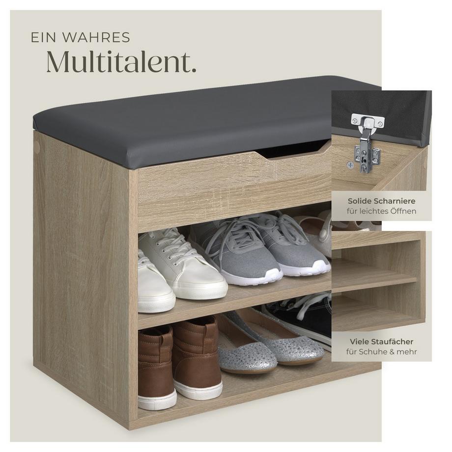 Tectake Scarpiera Jasmina con cuscino  