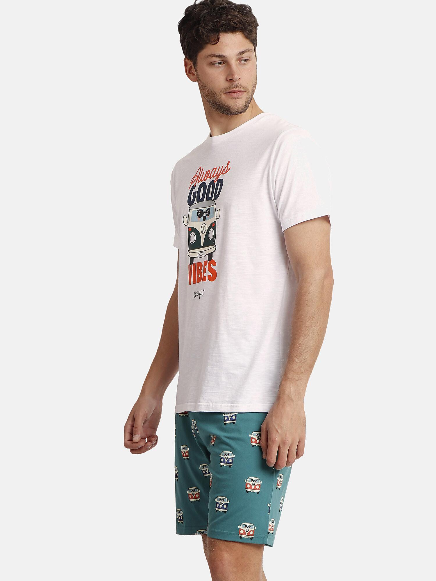 Admas  Pyjama Shorts T-Shirt Furgo Mr Wonderful 