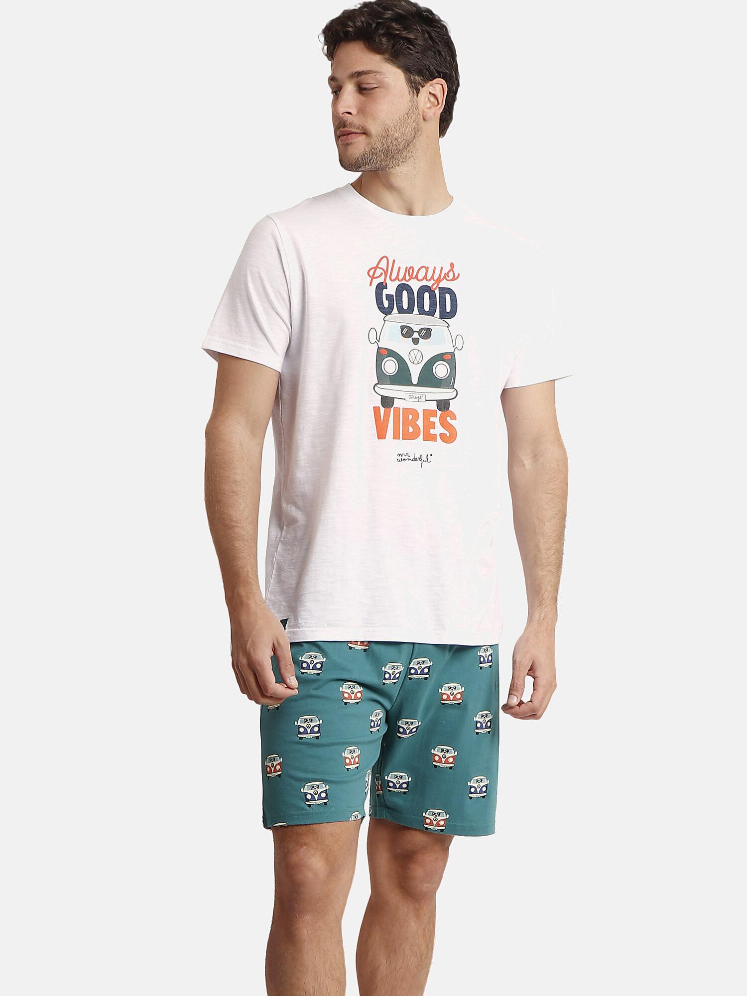 Admas  Pyjama short t-shirt Furgo Mr Wonderful 