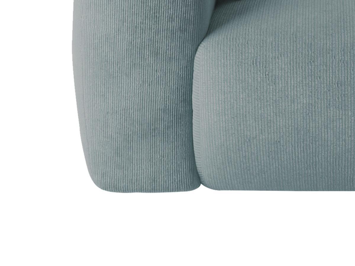 Maison Céphy Grand Canapé d'angle droit en tissu texturé bleu POGNI de Maison Céphy  