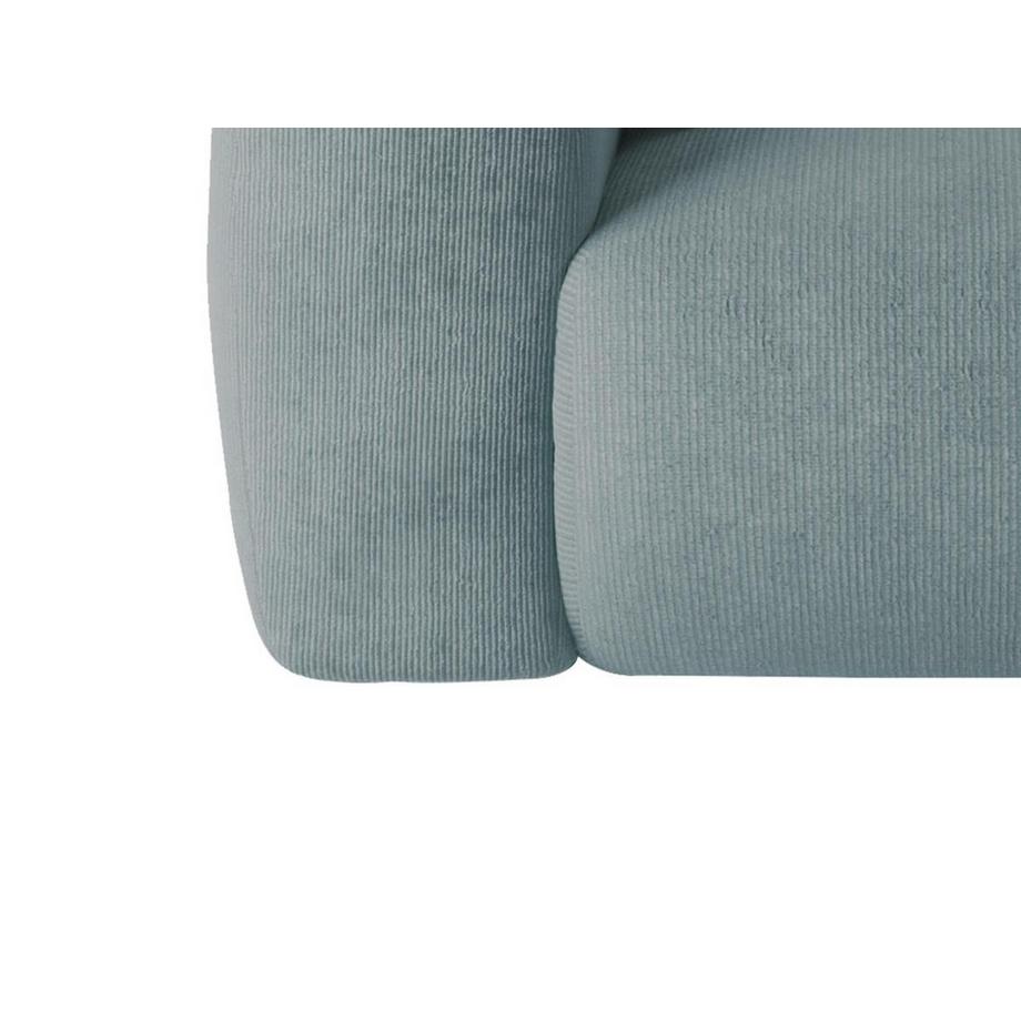 Maison Céphy Grand Canapé d'angle droit en tissu texturé bleu POGNI de Maison Céphy  