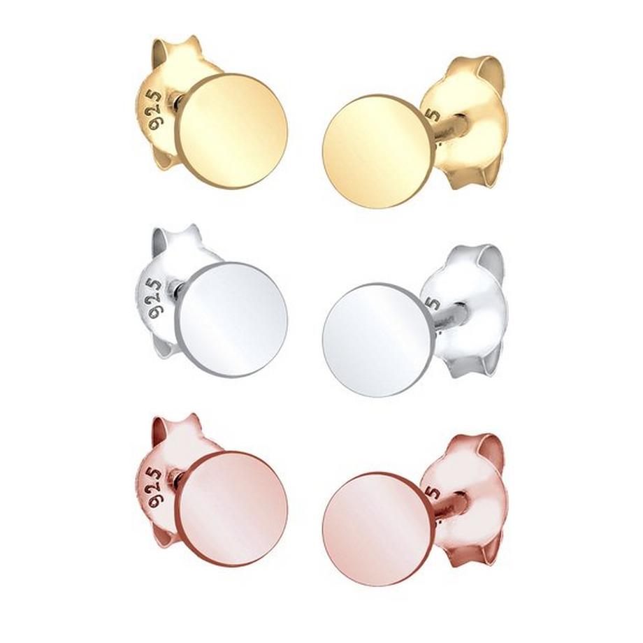 Boucles d'Oreilles Ensemble De 3 Tricolores