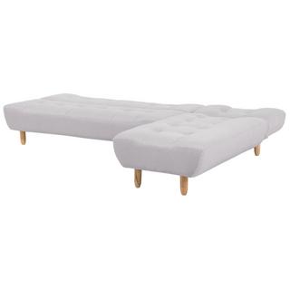 Beliani Linksseitiges Ecksofa aus Polyester Retro ALSTEN  