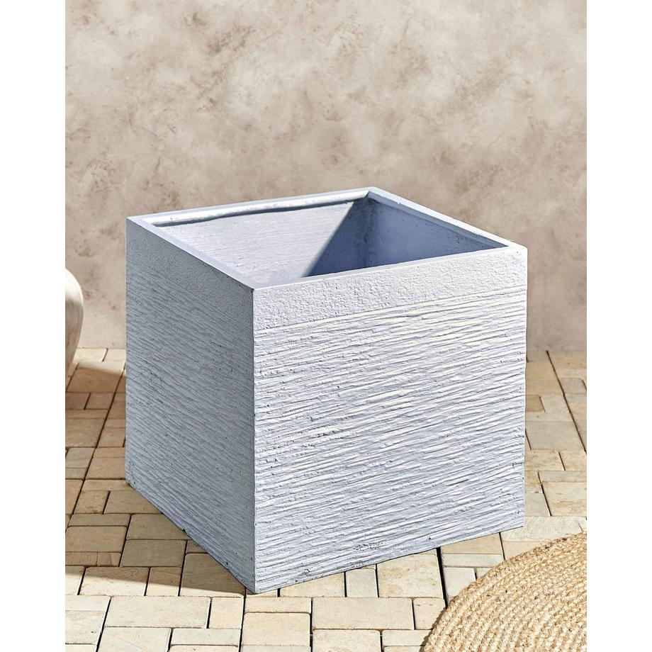 Beliani Vaso per piante en Ossido di Magnesio  PAROS  